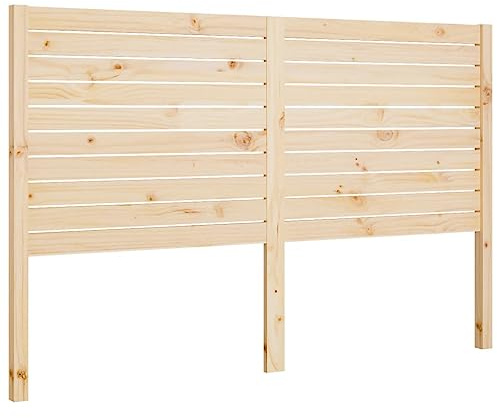vidaXL Kopfteil Betthaupt Bettkopfteil für Bett Bettgestell Bettrahmen Holzbett Massivholzbett Schlafzimmer 146x4x100cm Massivholz Kiefer
