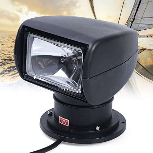 Phare marin 360° avec télécommande 12 V 100 W pour bateau bateau voiture phare de recherche