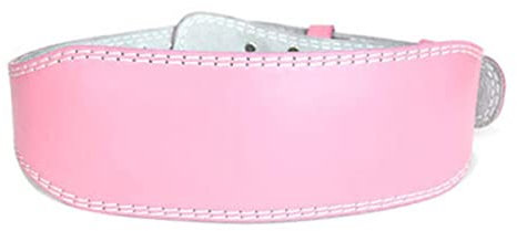 Leder Gewichtheber Squat Gürtel Gym Fitness Langhantel Powerlifting Rückenstütze Schutzausrüstung Training Gewichthebergürtel-Pink,XS-100cm