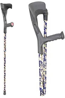 PEPE Mobility - Krücke Klappbar, Unterarmgehstütze Farbe, Gehhilfe Faltbar, Einzeln Höhenverstellbar