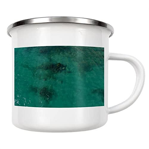 artboxONE Emaille Tasse Fuerteventura - Lava Stone von Dienstleistungsdrohne.de - Emaille Becher Städte