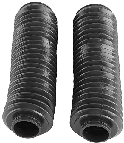 TKSE Motorcycle Fork Boots,Motorbike Universal Front Fork Boots,1 Pair Rubber Fork Gaiters,Black Motorcycle Front Fork Tubes Boots,Rubber Sleeve Shock Cover for CQR ATV Dirt Bike
