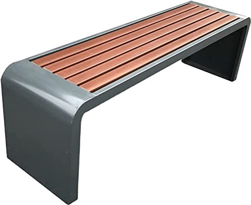 Gartenbank, Parkbank im Freien, 100–220 cm, wetterfeste Bank ohne Rückenlehne, für Terrasse, Veranda, Plätze und Gärten, verrottungsbeständiges Holz
