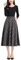 Jupe Longue Femme Hiver Taille Haute Élégant Carreaux Laine Midi Skirts A-Ligne Plissée Jupe avec Poches Grey XXL