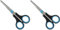 Westcott E-30250 00 Easy-, Softgrip Schere, rostfreie Klingen, blau-schwarzer Kunststoff-Griff, 14 cm / 5 Zoll, 1 Stück (Packung mit 2)