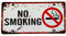 Rauchverbotsschild für Bar, Kneipe, Café oder Barbier, Blechschild, Größe: 30 x 15 cm, Rauchverbotsschild, Hinweisschild, Schild, No Smoking (2651-1)