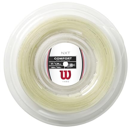 Wilson NXT 17 Tennissaite, 200 m Rolle, Weiß