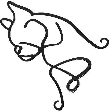 Zerodeko Schmiedeeisen-Haustier-Ornament Bürodekoration eiserne Tierstatue Weltkarte Wanduhr Wohnkultur Modelle Haustier schmuck künstlerisches Tiermodell Schreibtisch