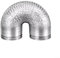 Flexible Aluminum Air Ducting 80mm, Air Duct Water Heater Flue Exhaust Pipe for Kitchen Range Hood, Cooker Hood, Extractor Fan, HVAC Ventilation(80mm x 300cm)
