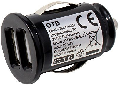DUAL USB Adapter kompatibel mit myPhone Up Smart, 2100mA, Auto-ID