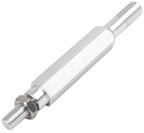 Partuto Silver Tone Car Tow Hook Bar Bumper License Plate Mounting Screw Replacement