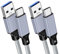 LANAFAY USB3.2 to TypeC Cable 2 Pack, 30cm/1 FT USB to Type-C Cable 3A Fast Charging, Braided Short USB3.2 Cable 10Gbps Data Transfer for Samsung S22/S21, Huawei, Pixel, Switch, and More