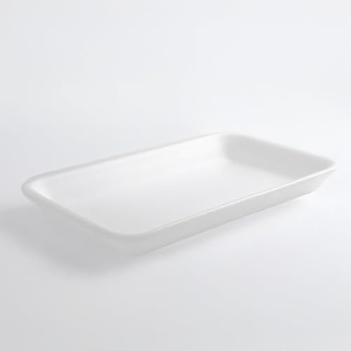 Mundo Home Bandejas para Servir Comida Desechables - Bandejas Desechables - Bandeja Comida Ideal para Fiestas, Cumpleaños y Eventos (100, 26,5cmX19cmX3,5cm)