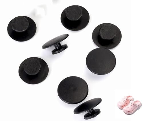 CHUYIX Botones de remaches Croc 12 pares de botones de presión de plástico hebilla masculina botones de presión de plástico cierres zapatos para tacones correas de repuesto reparación botón decoración