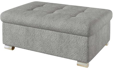 Mirjan24 Hocker Niko groß Sitzhocker Polsterhocker Sitzbank Fußbank Pouf Farbauswahl (Coral 75)