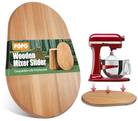 Wooden Mixer Slider Compatible with Kitchen Aid 6/7/8 Quart Bowl-Lift Stand Mixer, Kitchen Countertop Sliders