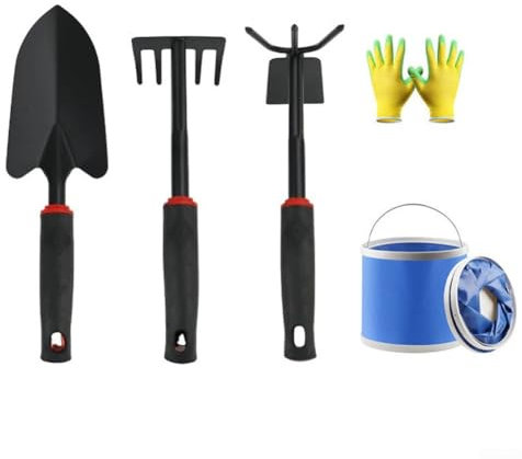 Juego de pala de playa con rastrillo y clip para cavar ostras y recolectar conchas (B (3 juegos))