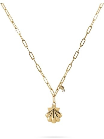Guido Maria Kretschmer Damen-Kette 925er Silber 1 Diamant One Size, Gold 32026827