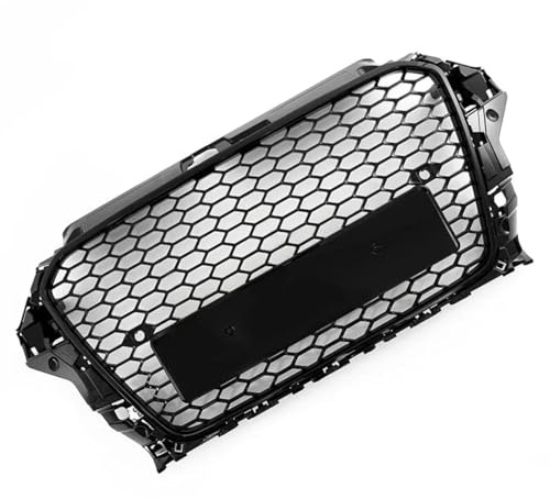 Kühlergrill Front Grill Auto Honeycomb Hex Mesh Front Upper Bumper Grill Gitter Ersatz Kompatibel Mit A3 8V 2013 2014 2015 S3