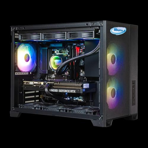 Tiburcc Computer Gaming PC doppia camera 6xFan (R7 7800X3D, RTX 5070 12GB) 32GB RAM 1TB NVMe WIFI Bluetooth