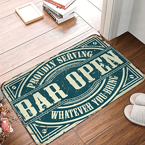CBRT Zimmertür-Dekoration, Bar, offener Teppich, Schuhmatten für Eingangsbereich, Innenbereich, Camper, Dekoration (50 x 80 cm)