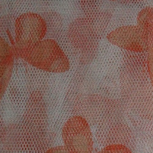 Russo Tessuti Telo Tenda Pannello ZANZARIERA Fantasia Farfalle Retina Moschiera 150 x 250 cm-Coccio