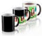 Personalised Magic Mug with ONE or Two Image Photo Collage Colour Changing Black Heat Activated Gift Your Image Photo Logo Text Cup Hidden Message Birthday Christmas