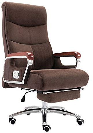 Sedia per computer Ergonomica Scrivania Sedia con poggiapiedi schienale alto Poltrona reclinabile esecutivo altezza regolabile Gaming Chair del tessuto di cotone Computer Desk Sedia for Ufficio Studi
