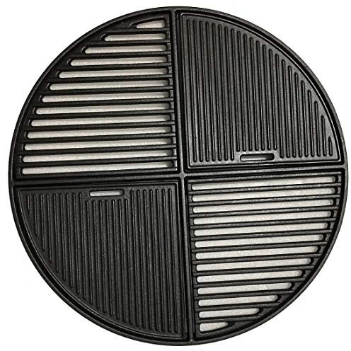 Dongftai C8837 Gusseisen-Rost, modular, passend für 57,1 cm große Grills, vorbehandelte antihaftbeschichtete Kochfläche