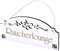 Schild Raucherlounge - Vintage Türschild mit Ornamenten 22 x 11