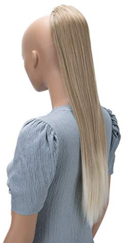 CAISHA 65cm Haarteil Mit Kordelverschluss Langhaar Zopf Pferdeschwanz Haarverlängerung Glatt Rotblond Mix PH622