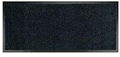 WohnDirect Fußmatte 58x180 cm Schwarz – Küchenläufer, rutschfest | Küchenläufer vor Herd, Spüle & Arbeitsplatte, auch für lange Flure | rutschfest, waschbar
