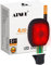 ATNKE Reemplazo 4 LED Gorro con Luz, USB Recargable Gorra para Correr Super Brillante Impermeable Luz Rojo y Azul Resplandor Ligero/Red Light