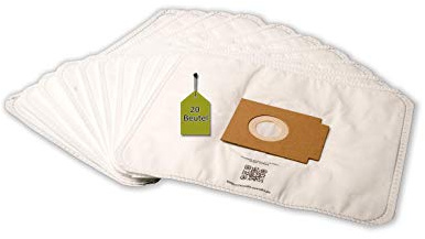 20 Staubsaugerbeutel kompatibel mit EIO Valente - Serie Handy, 20 Staubbeutel + 2 Mikro-Filter ähnlich Original Staubsaugerbeutel EIO Valente… Serie, Nr. 9