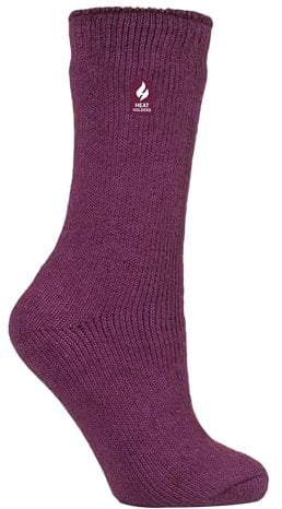 HEAT HOLDERS - Mens & Womens 2.3 Tog Original Thermal Socks | 3 Sizes | Thick Warm Fluffy Insulated Socks for Winter | Ideal for Raynauds (4-8, Deep Fuchsia)