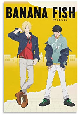 Anime Banana Fish Ash Eiji Poster und Wandkunst, modernes Familien-Schlafzimmer, Dekor-Poster, 20 x 30 cm