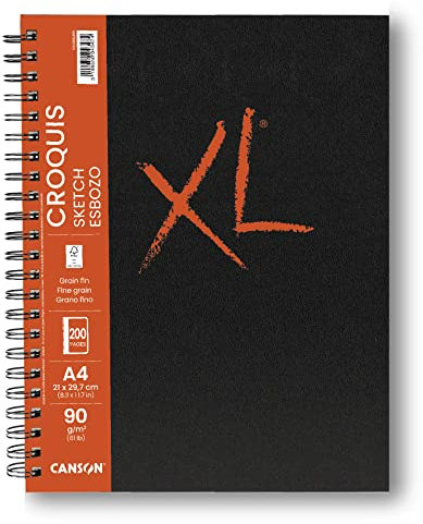 Canson XL Croquis Notizbuch A4 100 Blatt fein 90g
