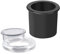 AIEX 2pcs Patio Table Umbrella Hole Ring and Cap Set,Black umbrella wedge is suitable for 2.2 to 2.5 patio table holes, the umbrella hole ring and cap set is suitable for 1.65 smaller umbrella pole