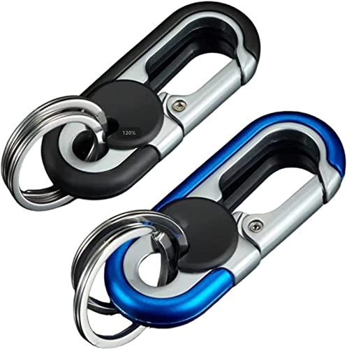 2PCS Auto-Schlüsselanhänger für Herren,Auto Schlüsselanhänger mit 2 Schlüsselanhängern,Schlüsselanhänger aus Metall fürs Auto,Schwerlast Auto Schlüsselanhänger Ersetzen Zubehör Schlüsselanhänger