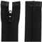 Aerzetix - C64026 - Set di 2 Cerniere Lampo a Spirale N°3 35cm rinforzate autobloccanti separabili - in Nylon - Colore Nero - tiretto cursore Rete Abbigliamento Cucito merceria