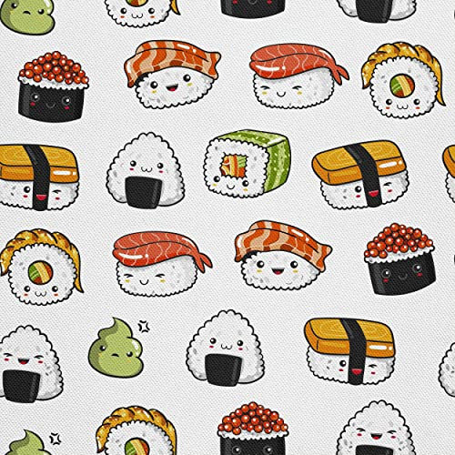 HEKO PANELS Stoff Oxford Wasserdichte Meterware Canvas-Stoff Polyester Stoff Zum Nähen Nähstoffe Möbelstoffe Dekostoffe Handwerken Wasserabweisend Blickdicht Sushi 1 Meter 155 x 100 cm