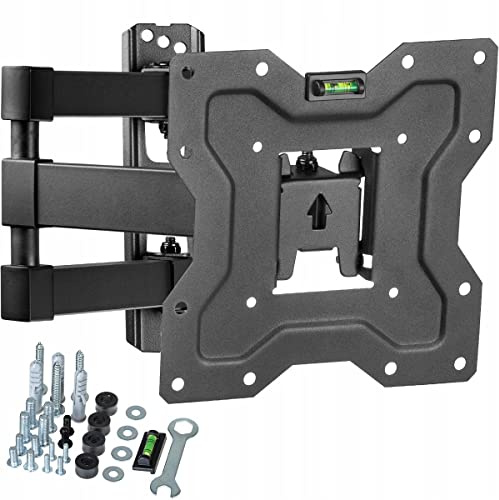 KingMount KG-1027 Schwenkbare Wandhalterung 15-48 Zoll 35kg Flach und Curved TV Halterung verstellbar