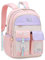 FANDARE Mignon Sac à Dos Enfant Filles Garçons Sacs à Dos Loisir Galaxy Sac a Dos Maternelle Cartables Scolaires Sacs d'école Sacs portés Dos Sacs Scolaires Voyage Femme Sac à Dos College Rose