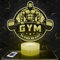 Nachttischlampe Logo Gym No Pain No Gain Gym, Geschenkidee Dekoration Fitness Bodybuilding Schreibtischlampe Wohnzimmer Idee Weihnachten für Logo Gym No Pain No Gain Bodybuilding-Fans.
