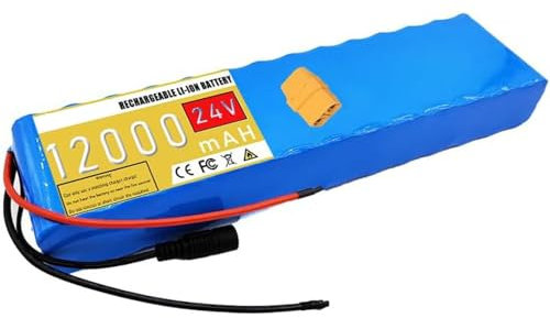 JHKJ Batterie Li-ION 24V 12ah, Batterie au Lithium étanche, Alimentation de Secours pour Moteurs 100W 200W 250W 300W,Andersen