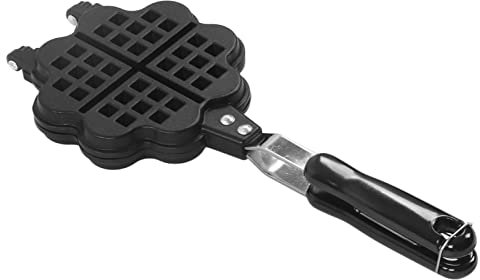 ANKROYU Gaufriers, Poêle à Gaufres Double Face Antiadhésive, Outils De Cuisson Avec Poignée Pour Collations, Petit-déjeuner, Déjeuner, Gaufrier Sur la Cuisinière