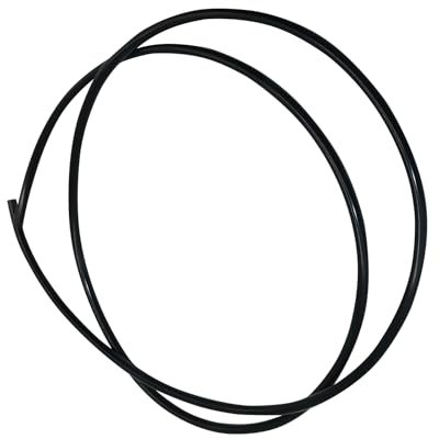 iMeistek Vacuum Silicone Tube, 3mm ID 9mm OD 3mm Wall Thickness 2M Silicone Vacuum Hose for Engine Black