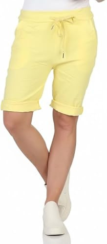 simaranda Damen Bermuda Kurze Hose Shorts für den Strand Sweatpants Sommerhose 8130