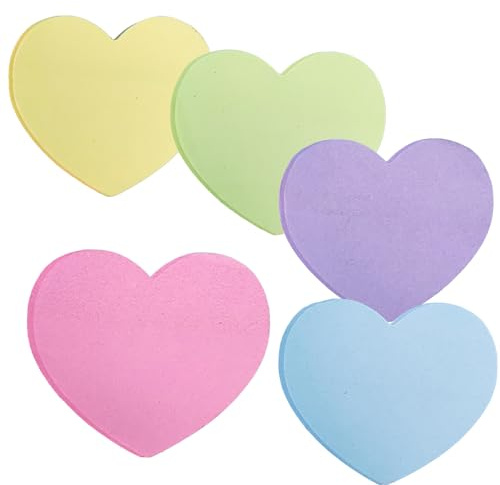 Okaywork Farbige Haftnotizen, 600 Blatt Notizzettel, Sticky Notes, Post It, Klebezettel, Selbstklebende Haftnotizzettel Farbig Notizblöck für Büro Schule Zuhause 5 Farben 50 x 43 mm. (farbe)
