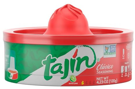 Tajin Clasico - Condimento Rimmer 120 gr, Froster per bevande, bagna il bicchiere con il succo e gusta - Pack Promoo
